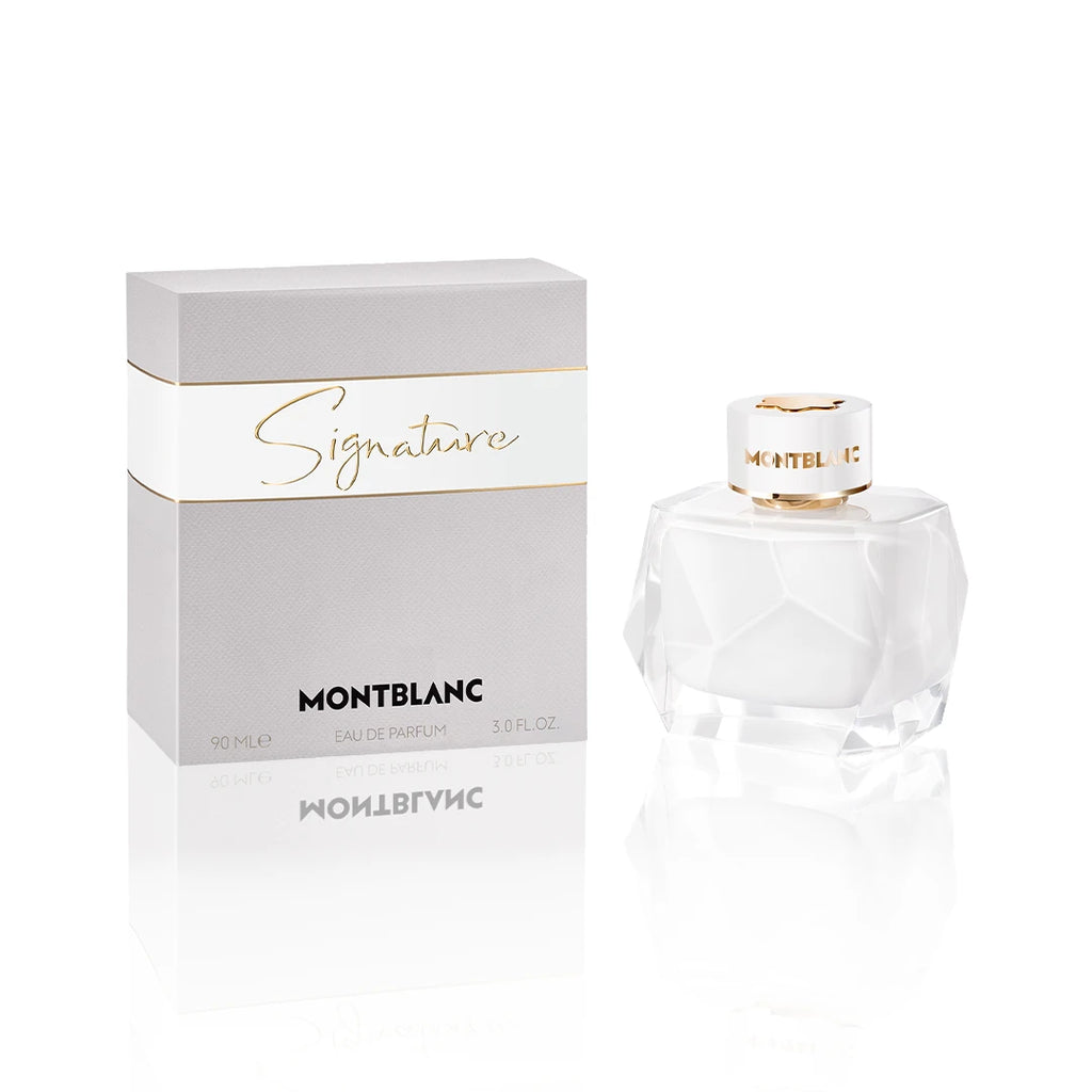 Montblanc Signature Eau de Parfum 90 ml Flakon auf weißem Hintergrund