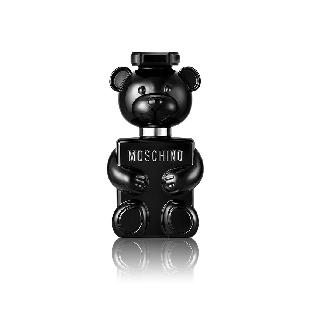 Moschino Toy Boy Eau de Parfum 100 ml Flakon auf weißem Hintergrund