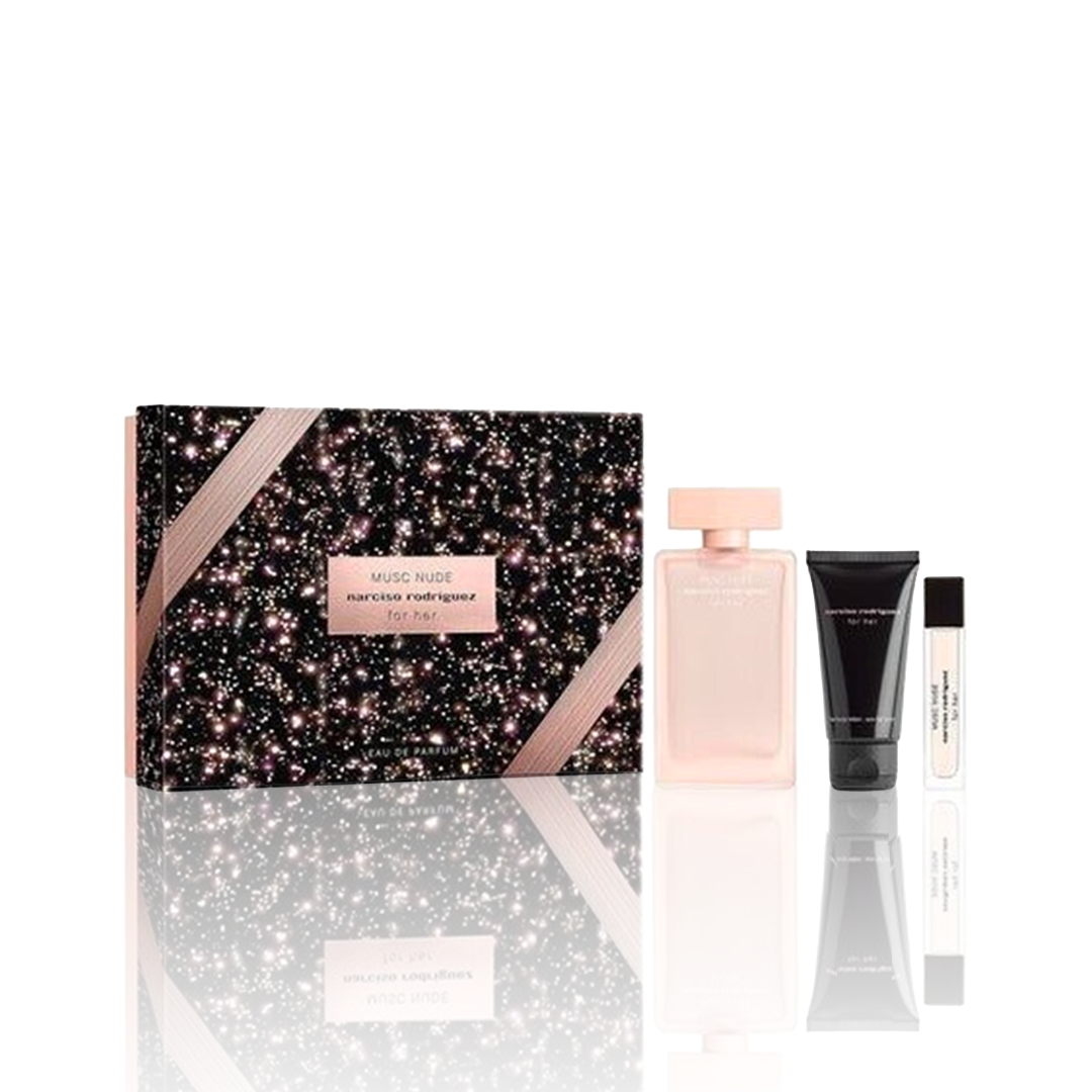 Narciso Rodriguez For Her Musc Nude EDP 100 ml + BL 75 ml + 10 ml