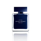 Narciso Rodriguez For Him Bleu Noir Eau de Toilette 100 ml Flakon mit Originalverpackung auf weißem Hintergrund