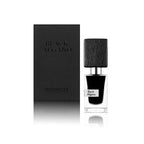 Nasomatto Black Afgano Extrait de Parfum 30 ml Flakon mit Originalverpackung auf weißem Hintergrund