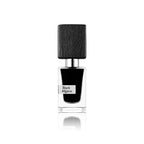 Nasomatto Black Afgano Extrait de Parfum 30 ml Flakon auf weißem Hintergrund
