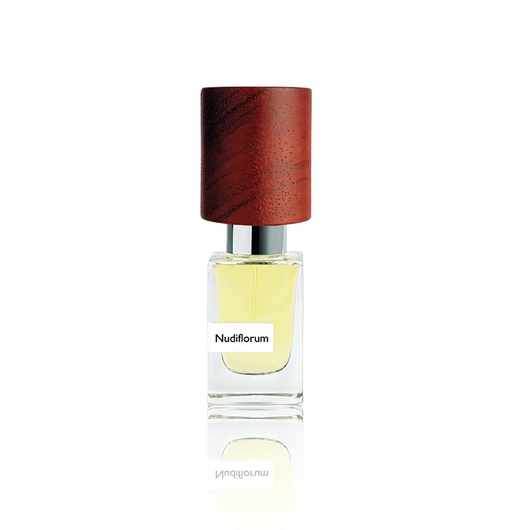 Nasomatto Nudiflorum Extrait de Parfum 30 ml Flakon auf weißem Hintergrund