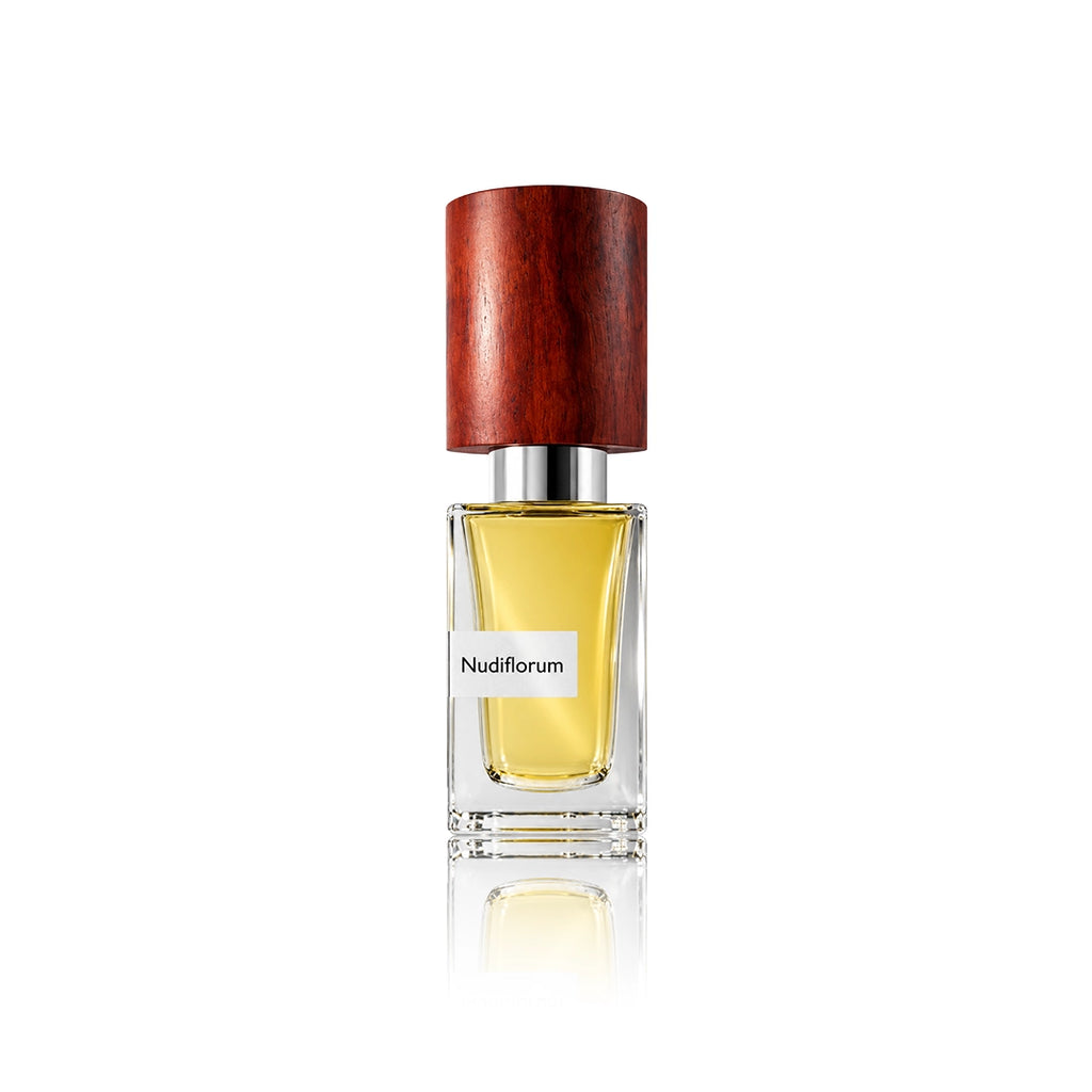 Nasomatto Nudiflorum Extrait de Parfum 30 ml Flakon auf weißem Hintergrund