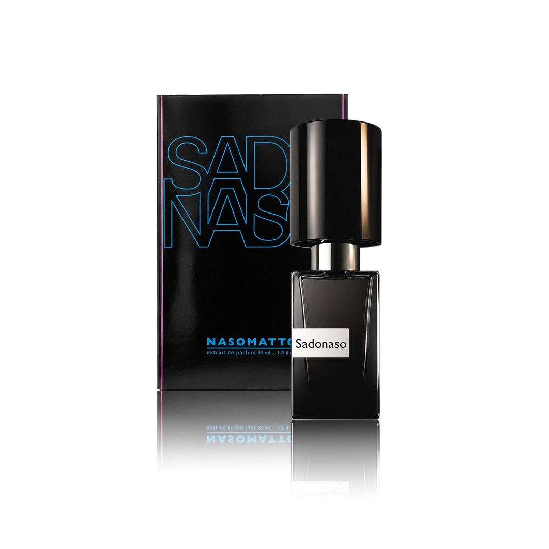 Nasomatto Sadonaso Extrait de Parfum 30 ml Flakon mit Originalverpackung auf weißem Hintergrund