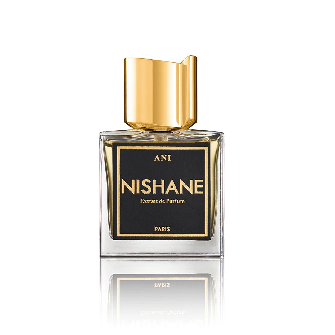 Nishane Ani Extrait de Parfum 100 ml Flakon auf weißem Hintergrund