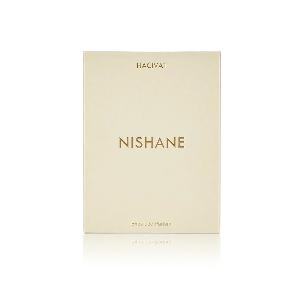 Nishane Hacivat Extrait de Parfum 100 ml mit Originalverpackung auf weißem Hintergrund