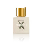 Nishane Hacivat X Extrait de Parfum 100 ml Flakon auf weißem Hintergrund