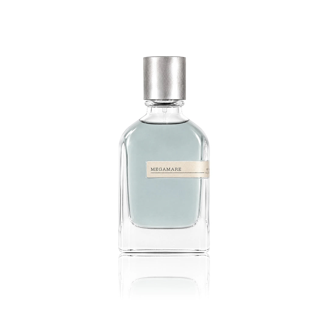Orto Parisi Megamare Extrait de Parfum 50 ml Flakon auf weißem Hintergrund