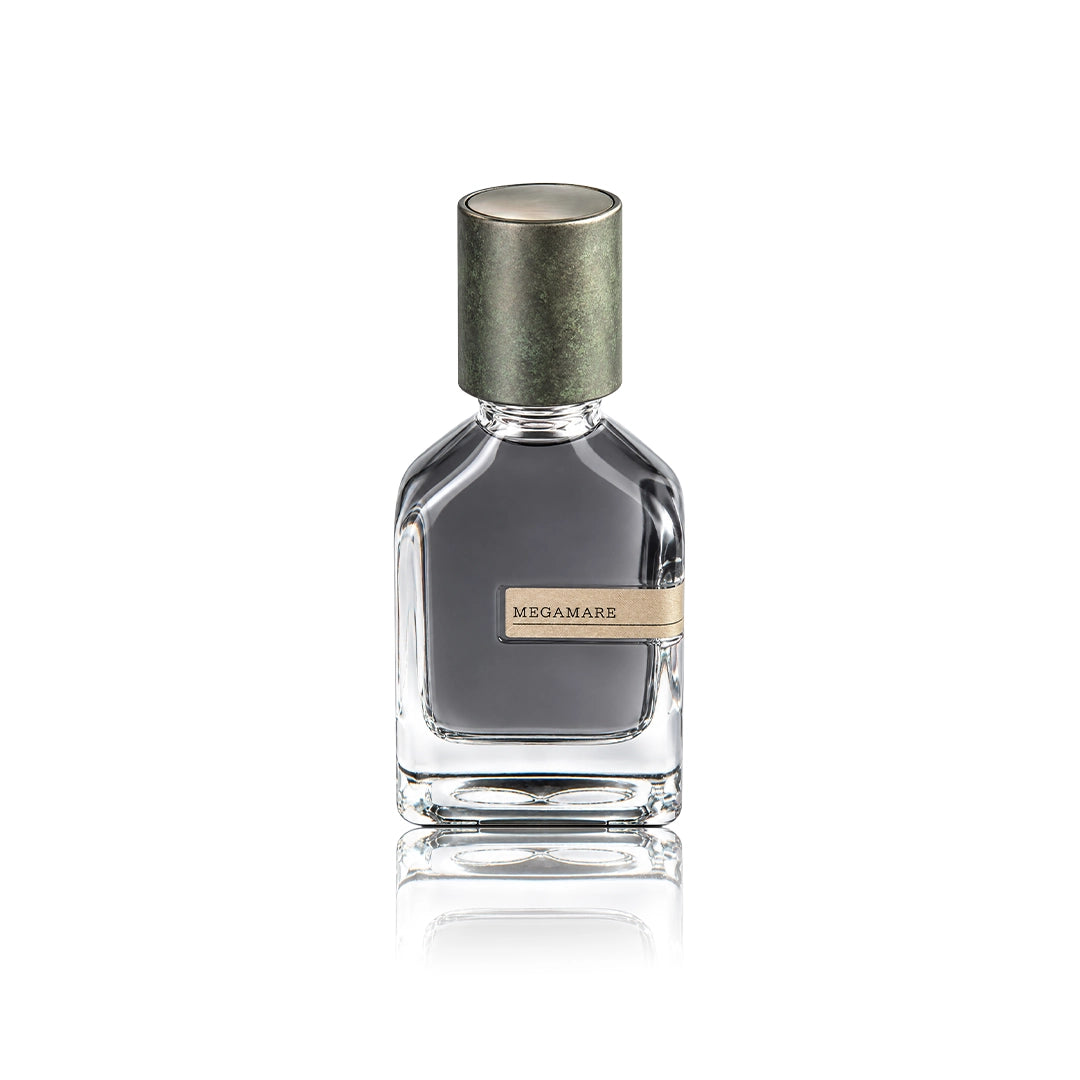 Orto Parisi Megamare Extrait de Parfum 50 ml Flakon auf weißem Hintergrund