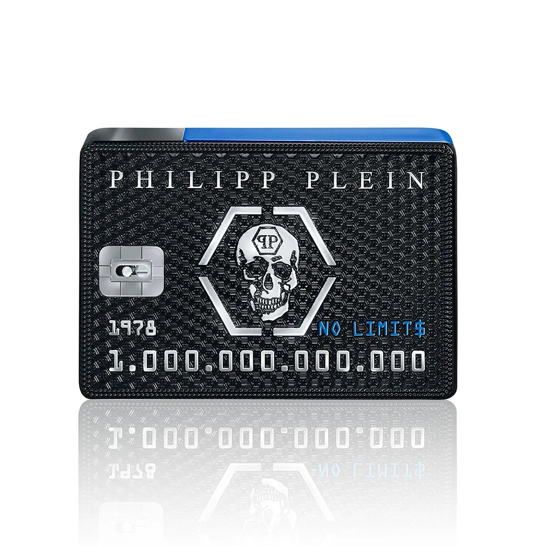 Philipp Plein No Limits Super Fresh Eau de Toilette 50 ml Flakon auf weißem Hintergrund