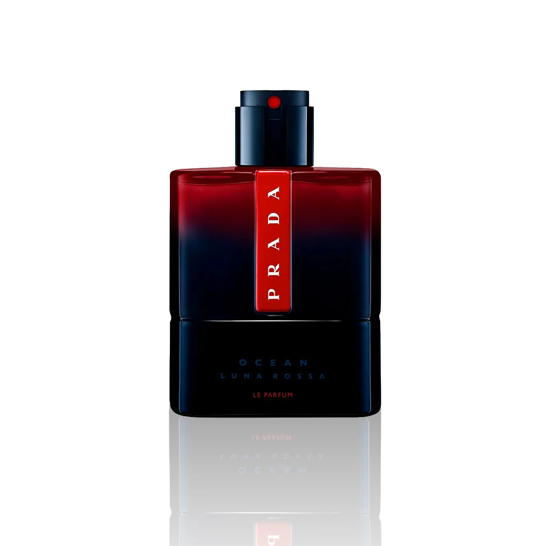 Prada Luna Rossa Ocean Le Parfum 100 ml Flakon auf weißem Hintergrund