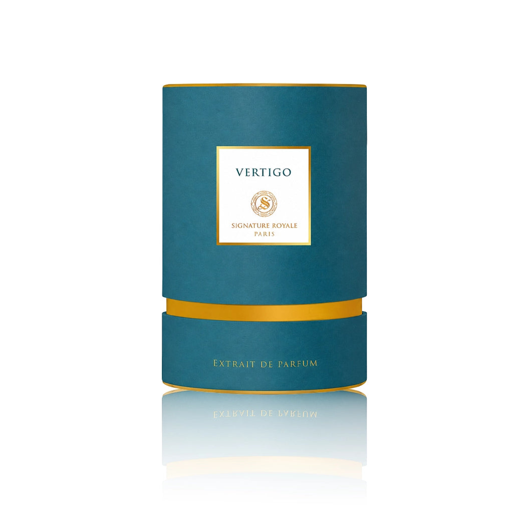 Signature Royale Vertigo Extrait de Parfum 50 ml mit Originalverpackung auf weißem Hintergrund