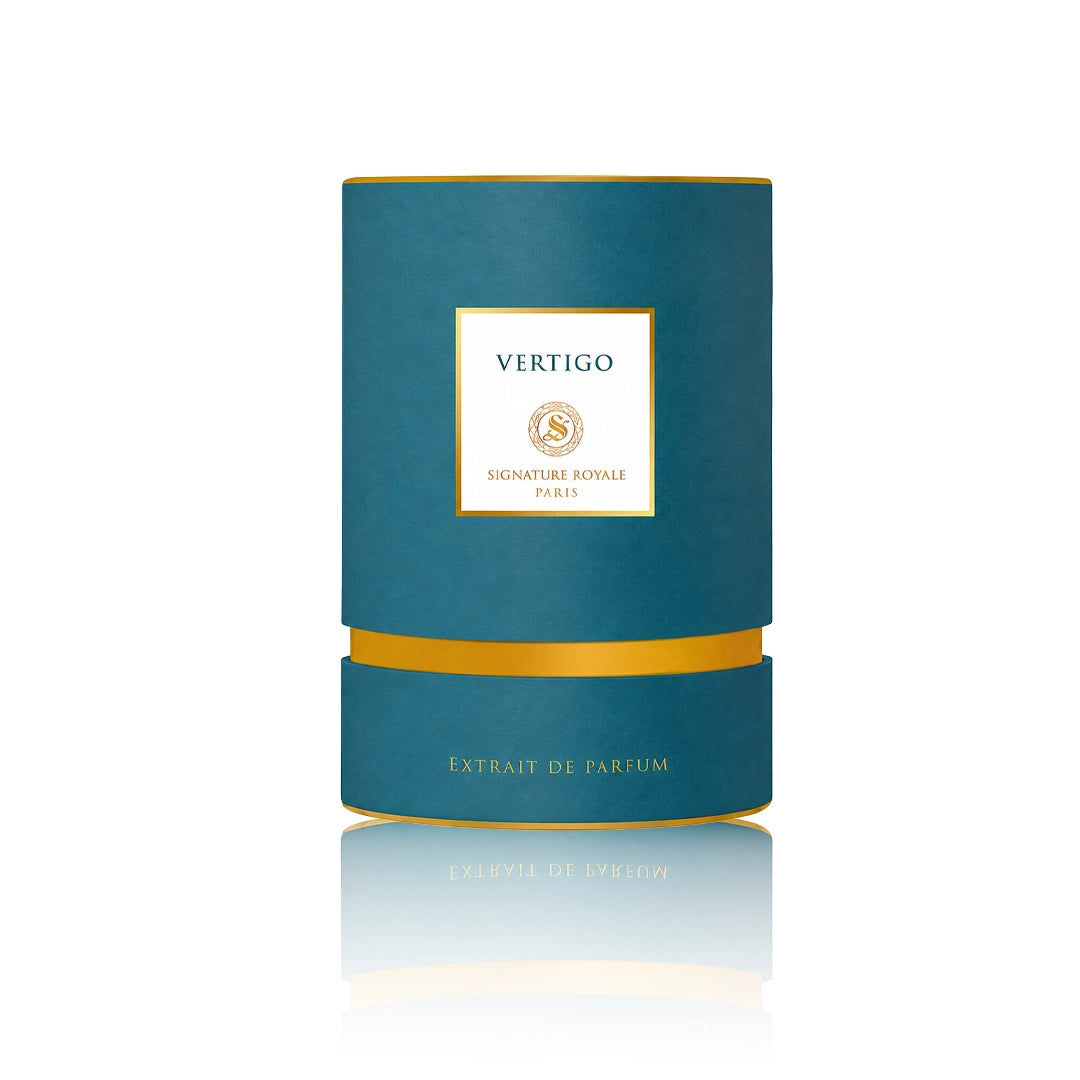 Signature Royale Vertigo Extrait de Parfum 50 ml mit Originalverpackung auf weißem Hintergrund