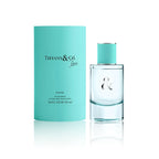 Tiffany & Co. Tiffany & Love for Her Eau de Parfum Spray 50 ml Flakon mit Originalverpackung auf weißem Hintergrund
