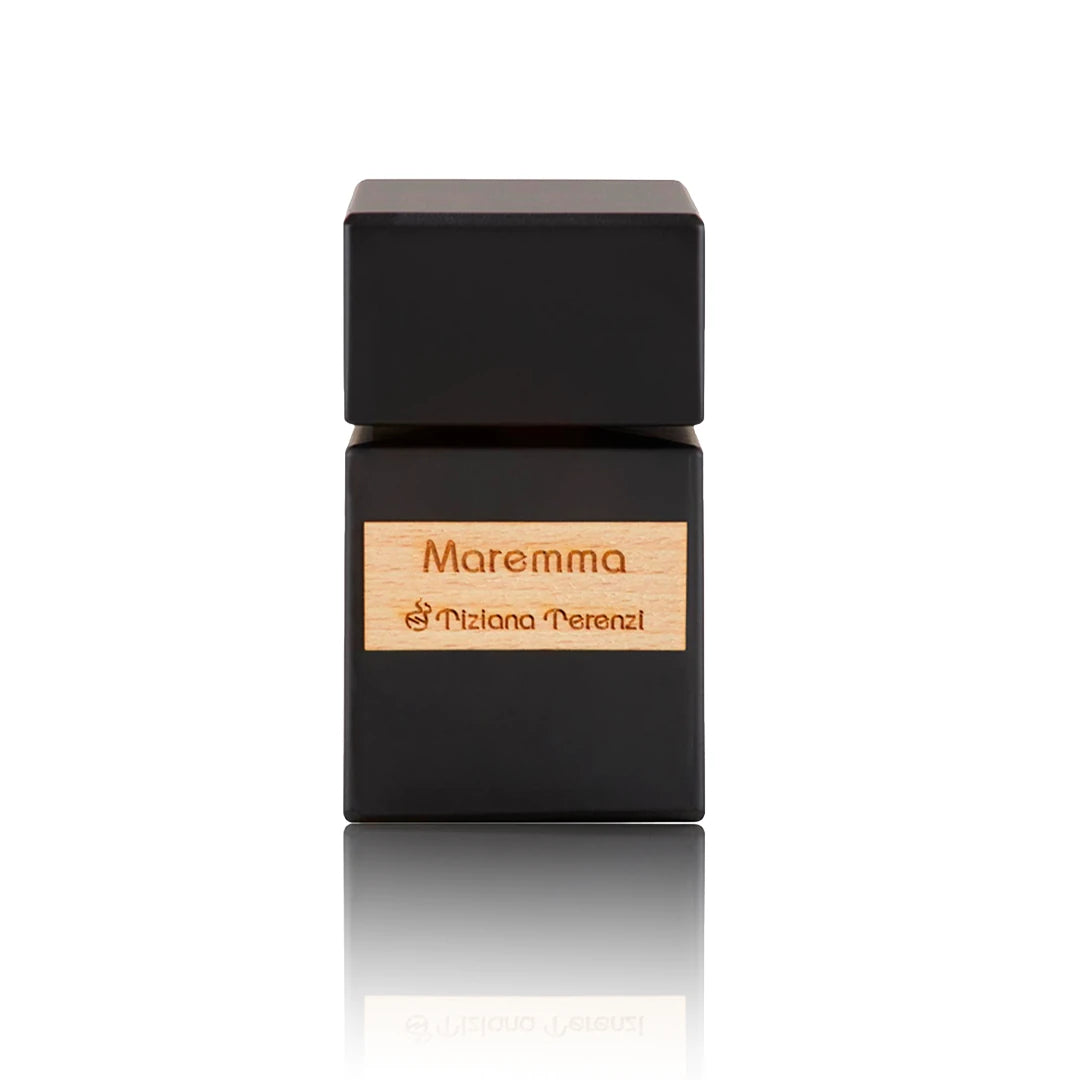 Tiziana Terenzi Maremma Extrait de Parfum 100 ml Flakon auf weißem Hintergrund