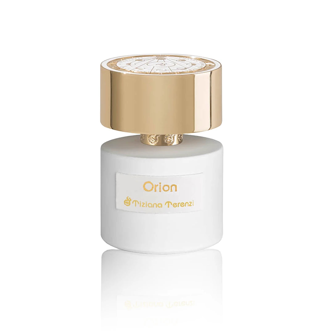 Tiziana Terenzi Orion Extrait de Parfum 100 ml Flakon auf weißem Hintergrund