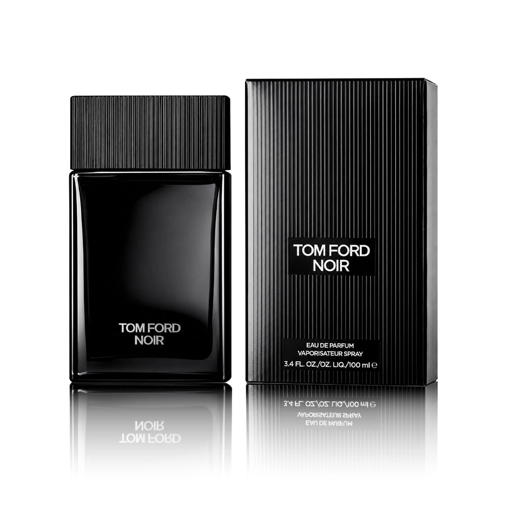 Tom Ford Noir Eau de Parfum 100 ml Flakon mit Originalverpackung auf weißem Hintergrund