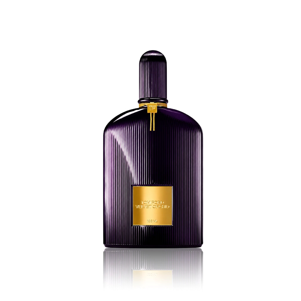 Tom Ford Velvet Orchid Eau de Parfum 100 ml Flakon auf weißem Hintergrund