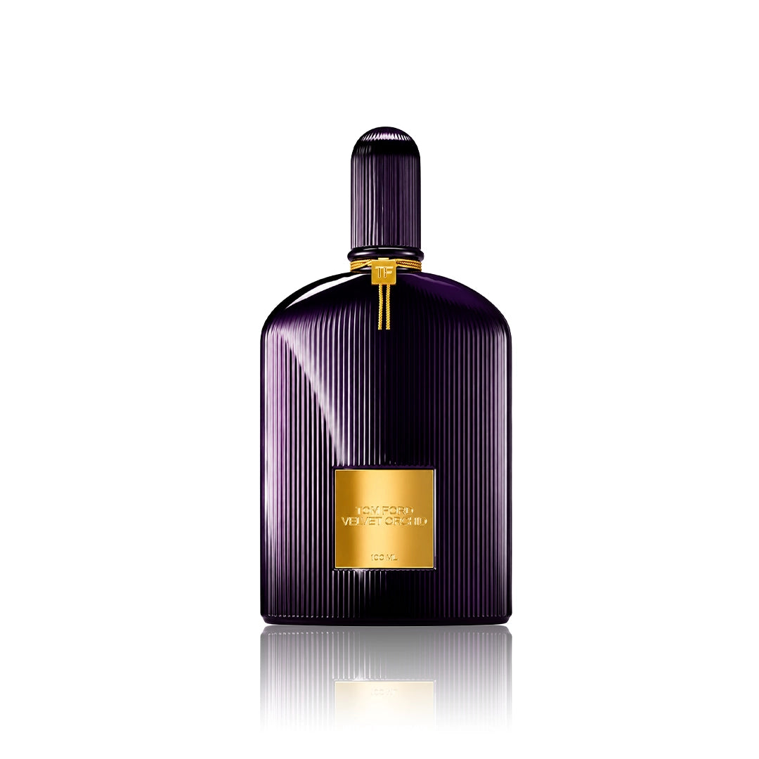 Tom Ford Velvet Orchid Eau de Parfum 100 ml Flakon auf weißem Hintergrund