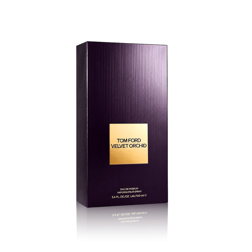 Tom Ford Velvet Orchid Eau de Parfum 100 ml mit Originalverpackung auf weißem Hintergrund