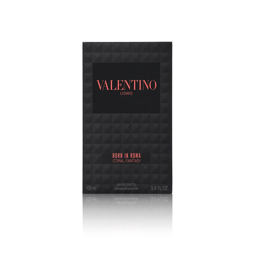 Valentino Uomo Born in Roma Coral Fantasy Eau de Toilette 100 ml Originalverpackung auf weißem Hintergrund