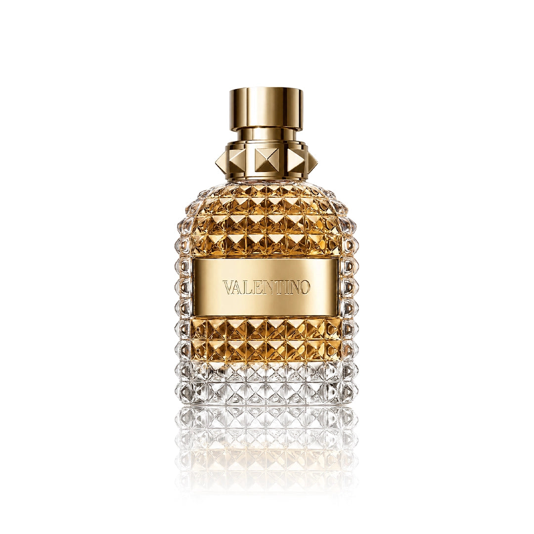Valentino Uomo Eau de Toilette 100 ml Flakon auf weißem Hintergrund