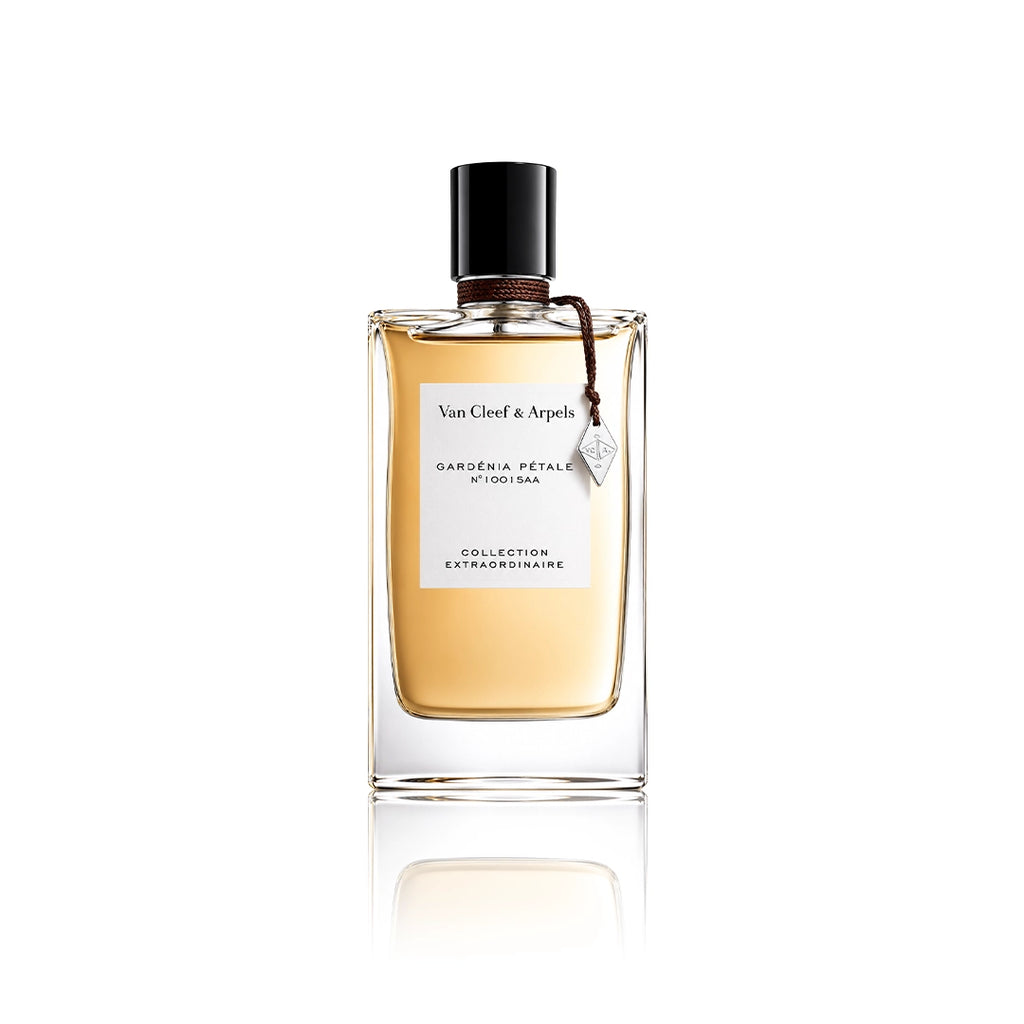 Van Cleef & Arpels Gardénia Pétale Collection Extraordinaire Eau de Parfum 75 ml Flakon auf weißem Hintergrund