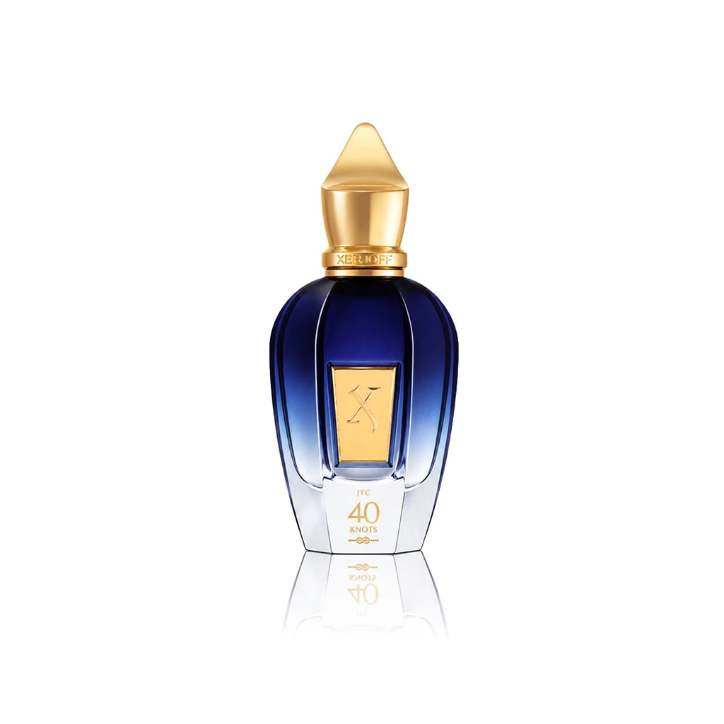 Xerjoff 40 Knots Eau de Parfum 100 ml Flakon auf weißem Hintergrund