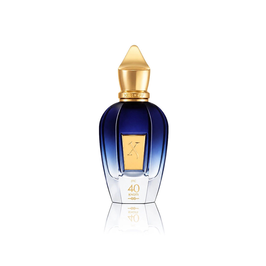 Xerjoff 40 Knots Eau de Parfum 100 ml Flakon auf weißem Hintergrund