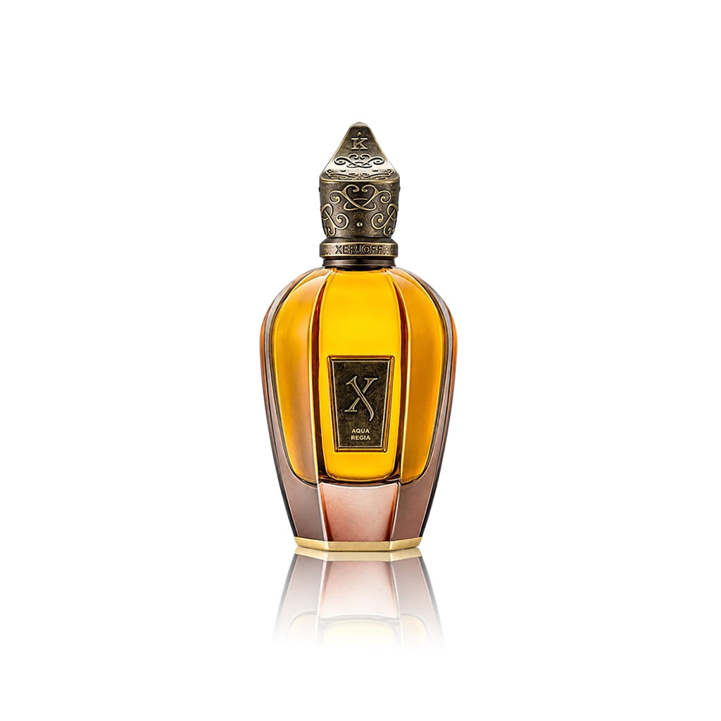 Xerjoff Aqua Regia Eau de Parfum 100 ml Flakon auf weißem Hintergrund