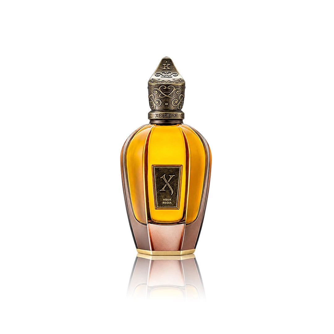 Xerjoff Aqua Regia Eau de Parfum 100 ml Flakon auf weißem Hintergrund