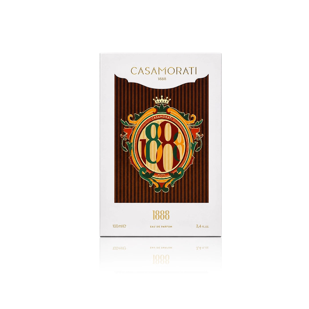Xerjoff Casamorati 1888 Eau de Parfum 100 ml mit Originalverpackung auf weißem Hintergrund