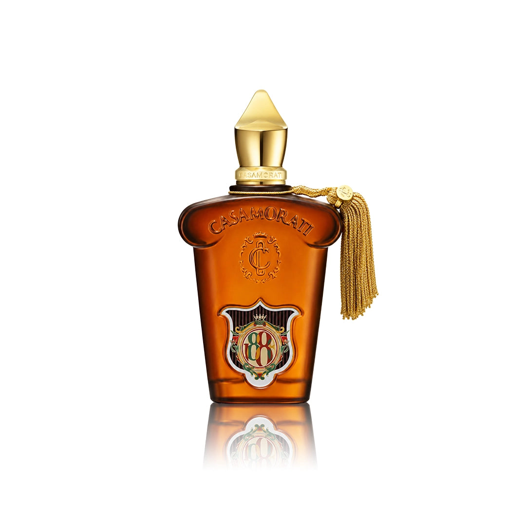 Xerjoff Casamorati 1888 Eau de Parfum 100 ml Flakon auf weißem Hintergrund