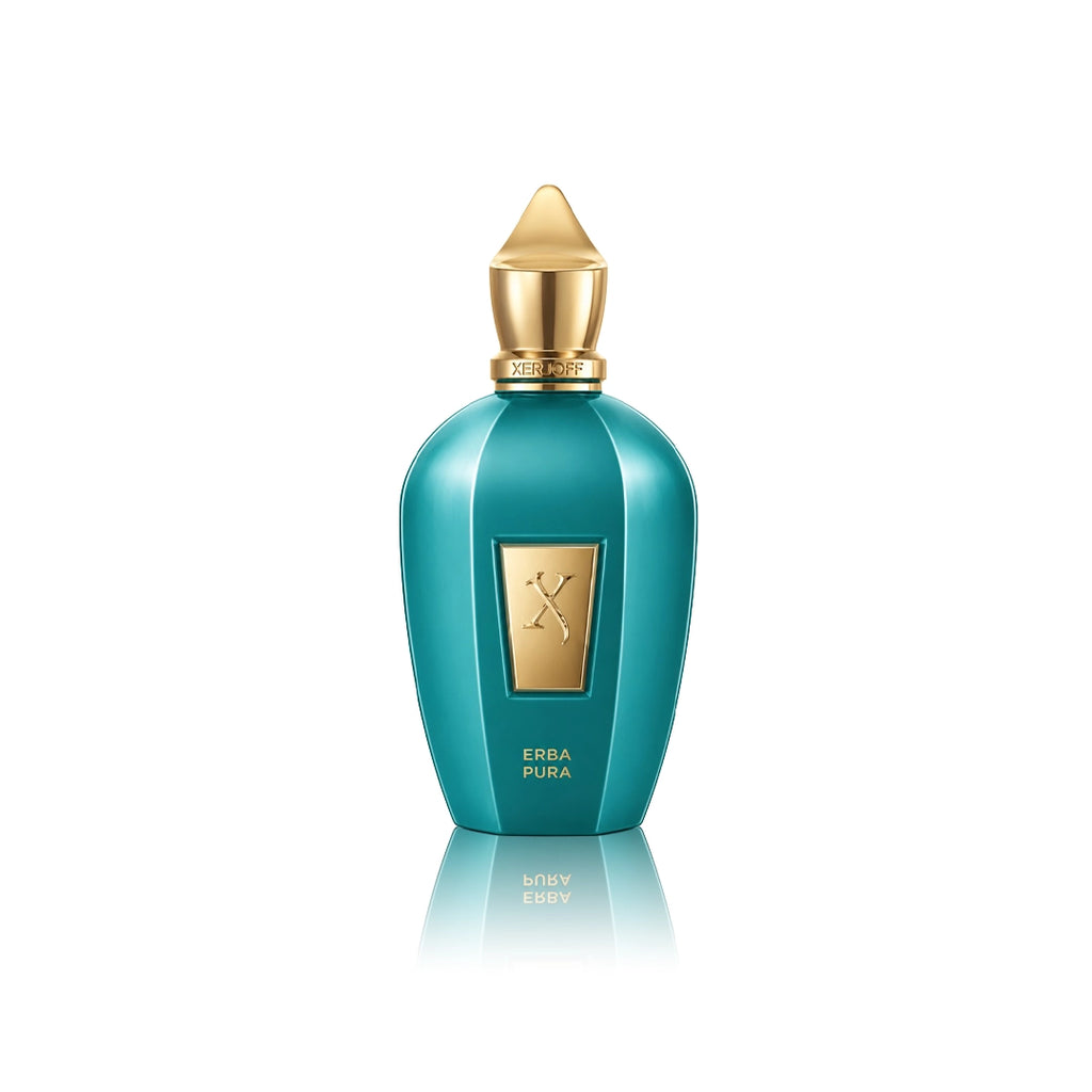 Xerjoff Erba Pura Eau de Parfum 100 ml Flakon auf weißem Hintergrund