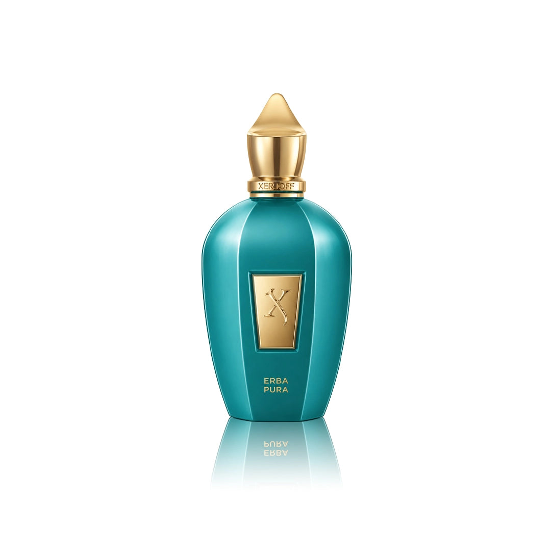 Xerjoff Erba Pura Eau de Parfum 100 ml Flakon auf weißem Hintergrund