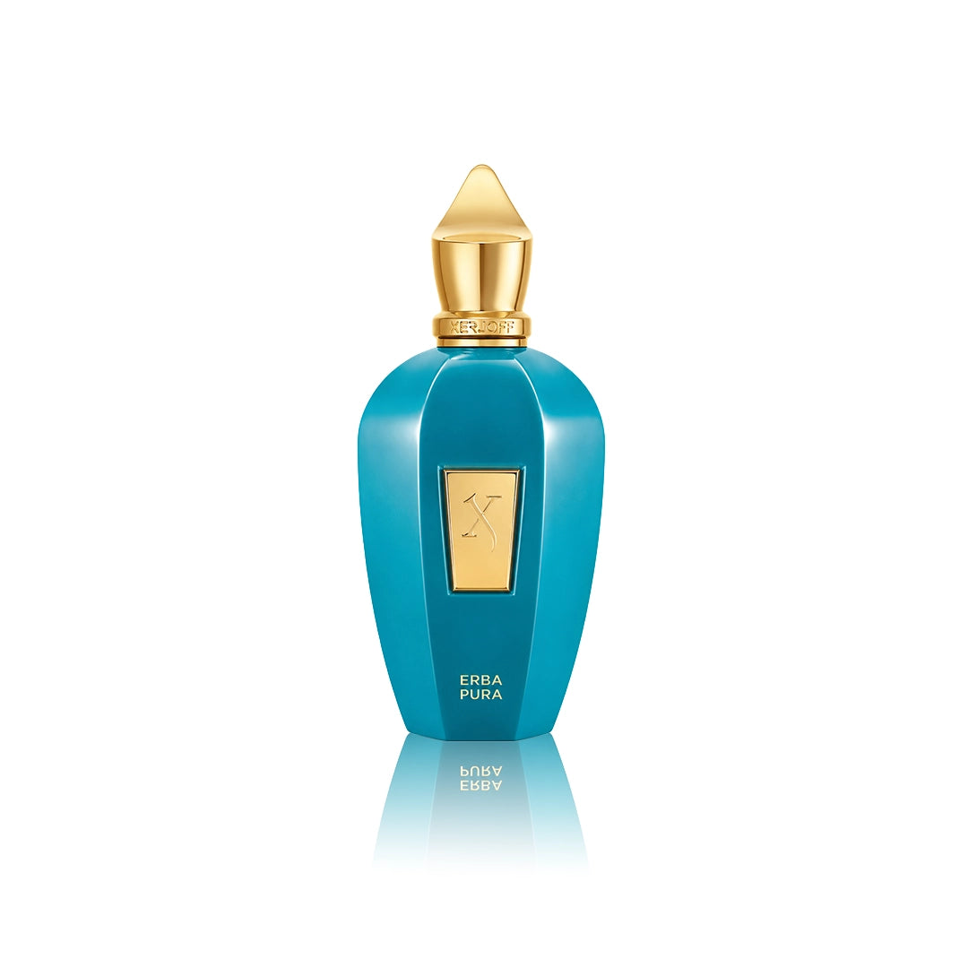 Xerjoff Erba Pura Eau de Parfum 50 ml Flakon auf weißem Hintergrund