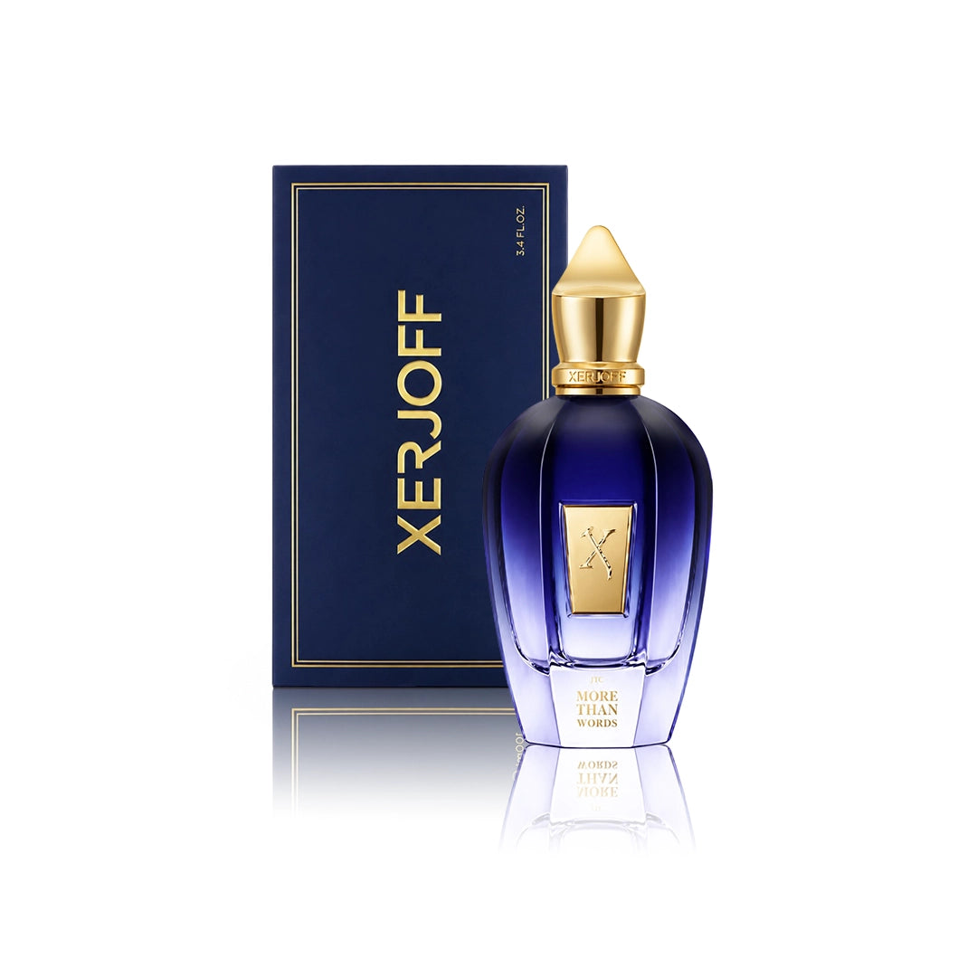 Xerjoff More Than Words Eau de Parfum 100 ml Flakon mit Originalverpackung auf weißem Hintergrund