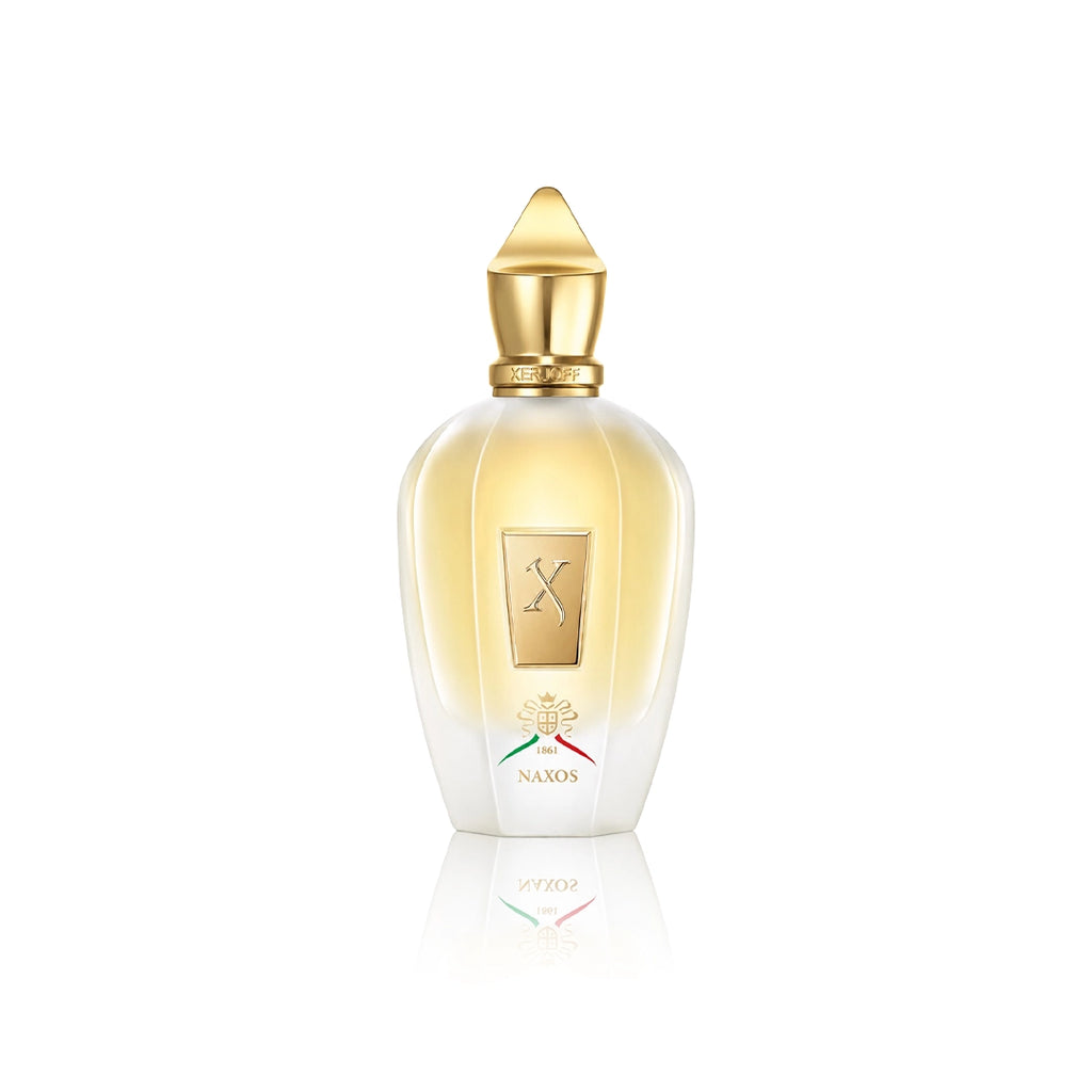 Xerjoff Naxos Eau de Parfum 100 ml Flakon auf weißem Hintergrund
