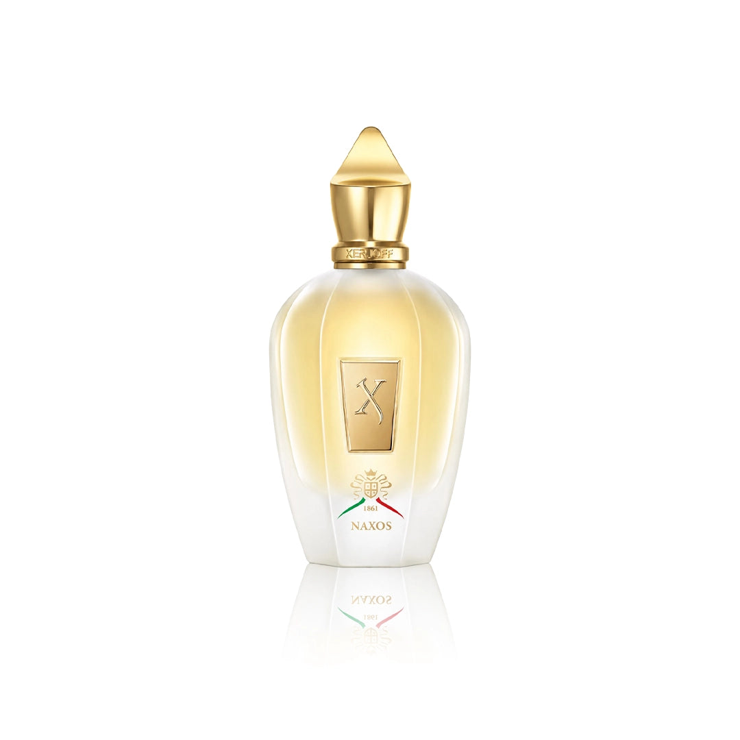 Xerjoff Naxos Eau de Parfum 100 ml Flakon auf weißem Hintergrund