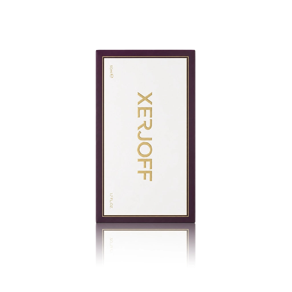Xerjoff Nio Eau de Parfum 50 ml mit Originalverpackung auf weißem Hintergrund
