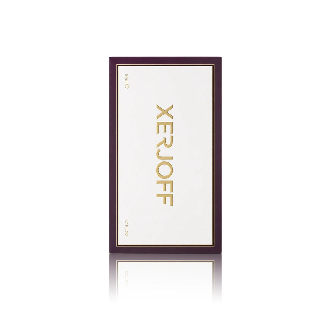 Xerjoff Nio Eau de Parfum 50 ml mit Originalverpackung auf weißem Hintergrund