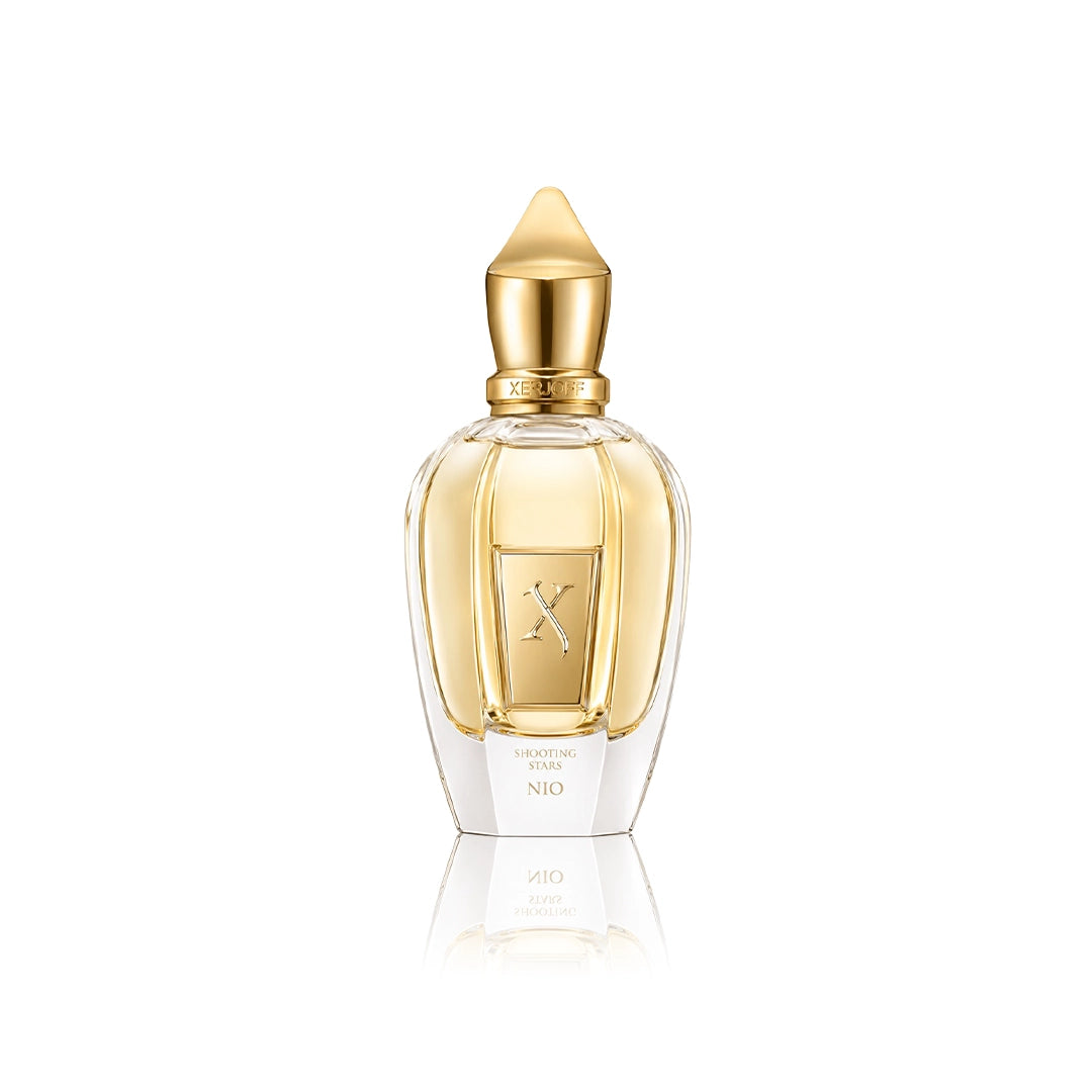Xerjoff Nio Eau de Parfum 50 ml Flakon auf weißem Hintergrund