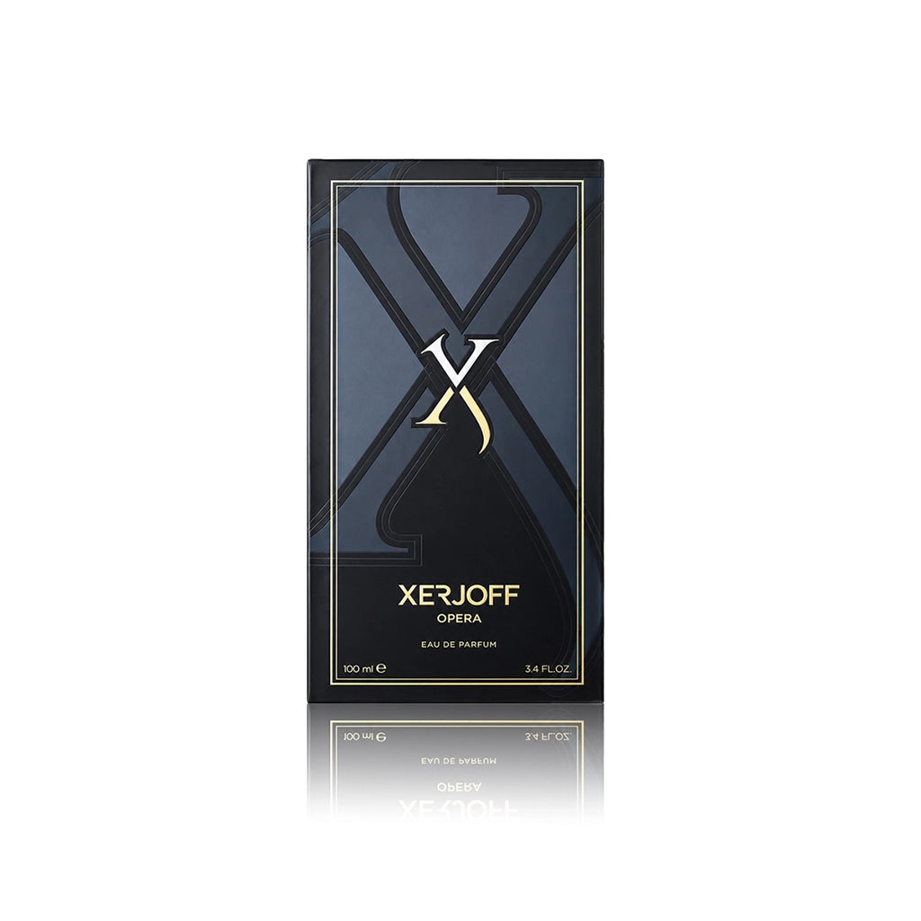 Xerjoff Opera Eau de Parfum 100 ml mit Originalverpackung auf weißem Hintergrund