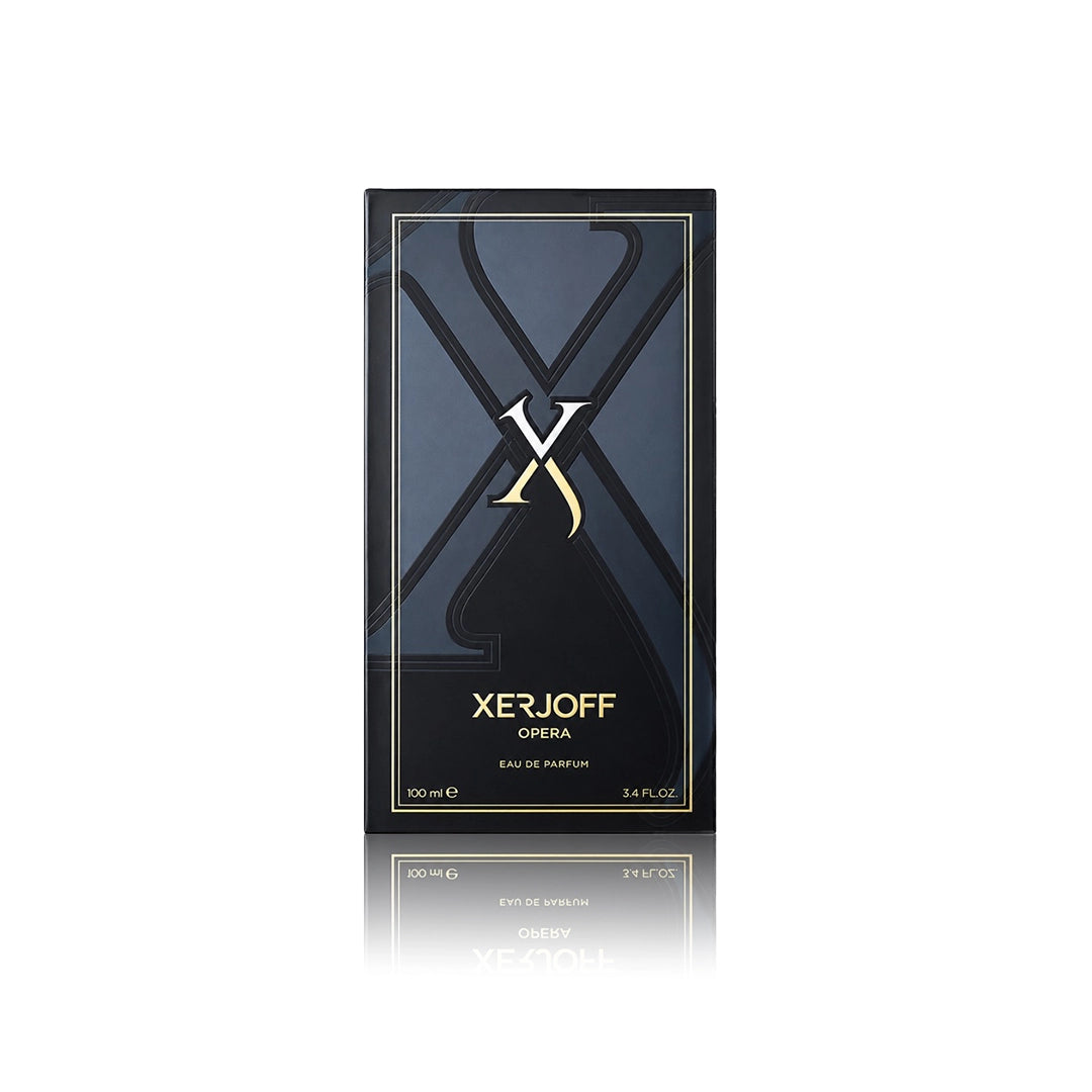 Xerjoff Opera Eau de Parfum 100 ml mit Originalverpackung auf weißem Hintergrund