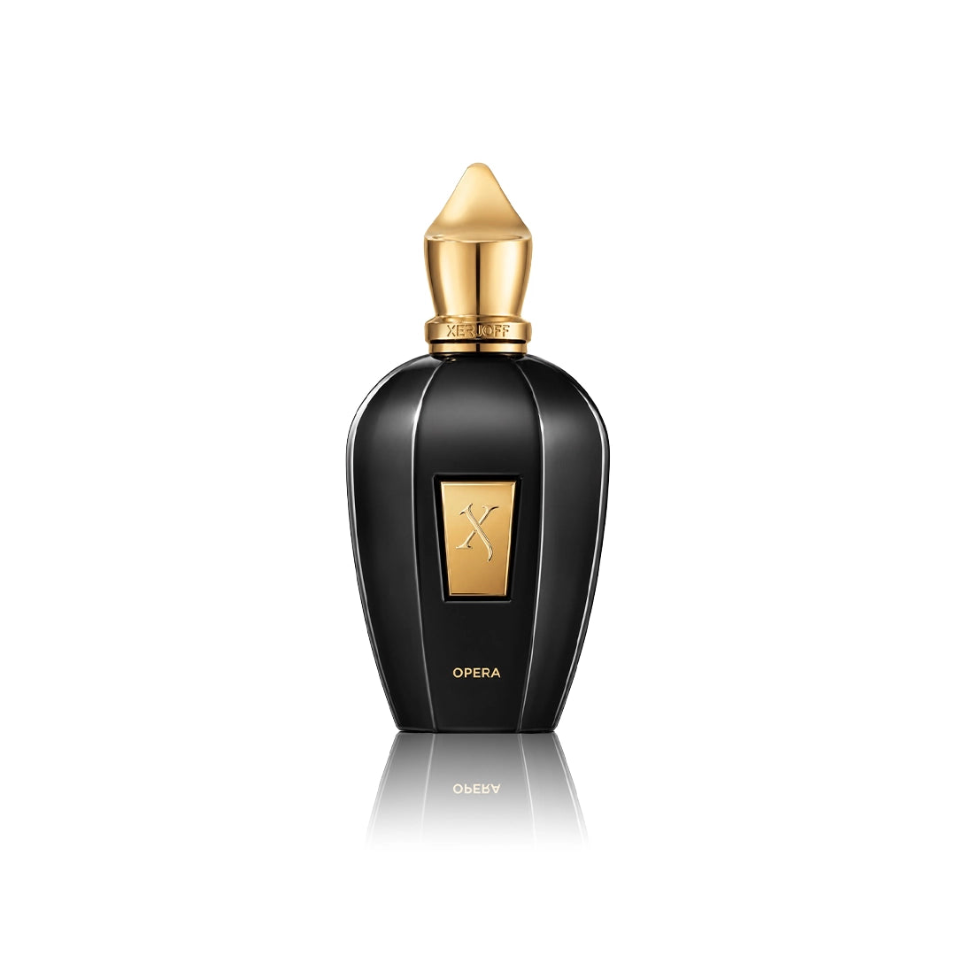 Xerjoff Opera Eau de Parfum 100 ml Flakon auf weißem Hintergrund