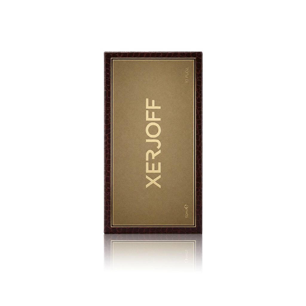 Xerjoff Oud Stars Gao Eau de Parfum 50 ml mit Originalverpackung auf weißem Hintergrund
