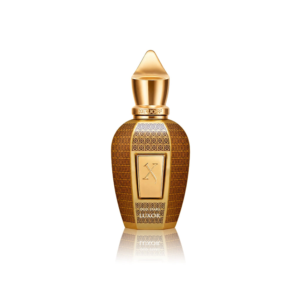 Xerjoff Oud Stars Luxor Eau de Parfum 50 ml Flakon auf weißem Hintergrund