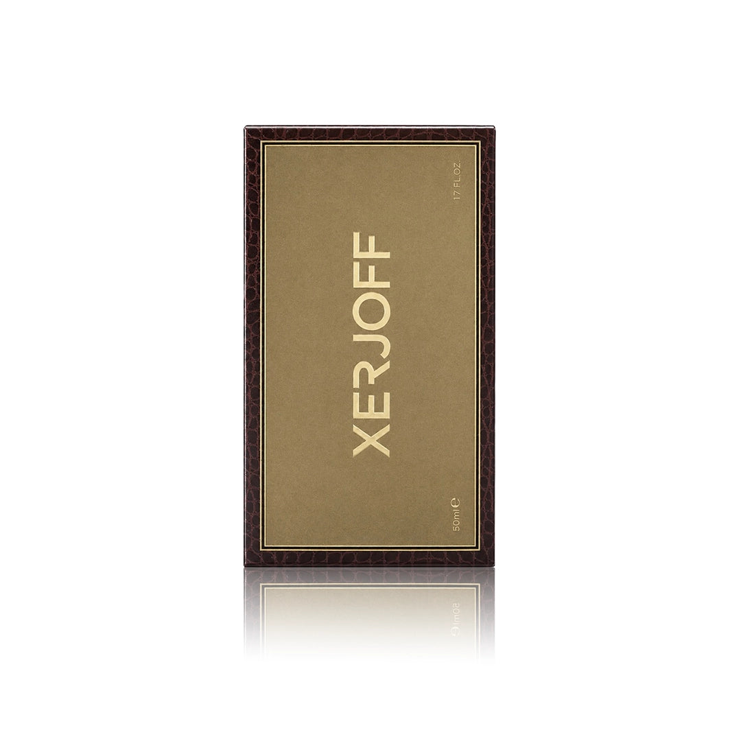 Xerjoff Oud Stars Luxor Eau de Parfum 50 ml mit Originalverpackung auf weißem Hintergrund