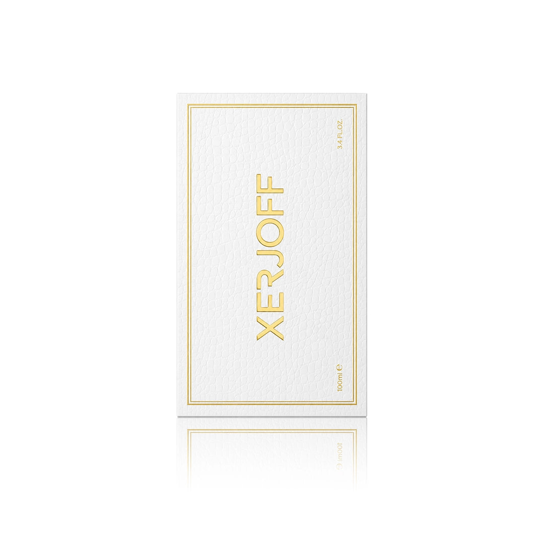 Xerjoff Richwood Eau de Parfum 100 ml mit Originalverpackung auf weißem Hintergrund